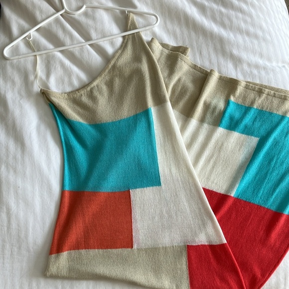 Geometric Colorblock Maxi Dress - Picture 3 of 4